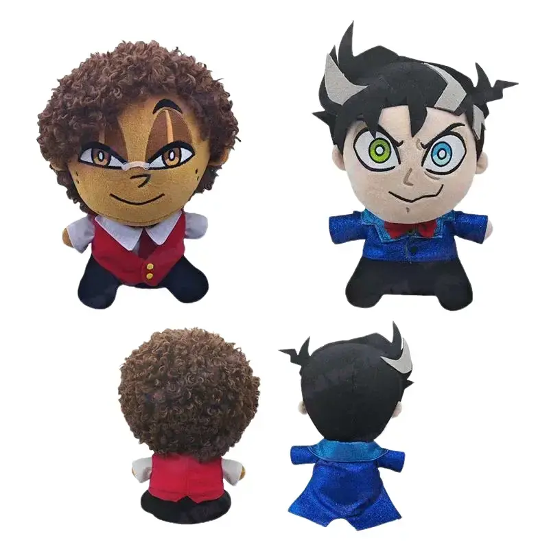 Cartoon Hazbin Hotel Human Alastor Vincent Vox Plush Toy Anime Peluche Doll Cotton Doll Fans Peripheral Product Birthday Gift