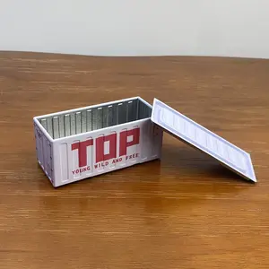 Retro Mini Industrial Style Stackable Storage Box Small Multifunctional Tin Storage Box Creative Home Jewelry Jewelry Box Organiser