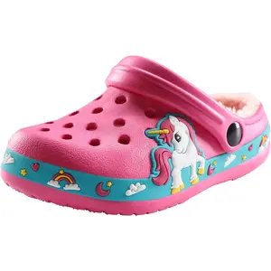 L-BN022   Kids Clogs for Boys Girls Lightweight Slip-On Sandals Water Shoes Beach Pool Slippers for Toddler/Little Kid