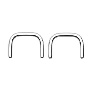 Oufer 16G 2PCS Staple Hide Septum Piercing Retainer