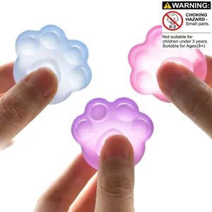 3/6pcs Color-Changing Cat Claws, Sunlight-Activated, Slow Bounce, Cute Desk Stress Relief Toy, Squeeze Toy, Kawaii Squishies, Perfect Gift (random Colors)