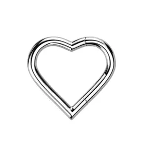 Heart shaped hinge segmented ring