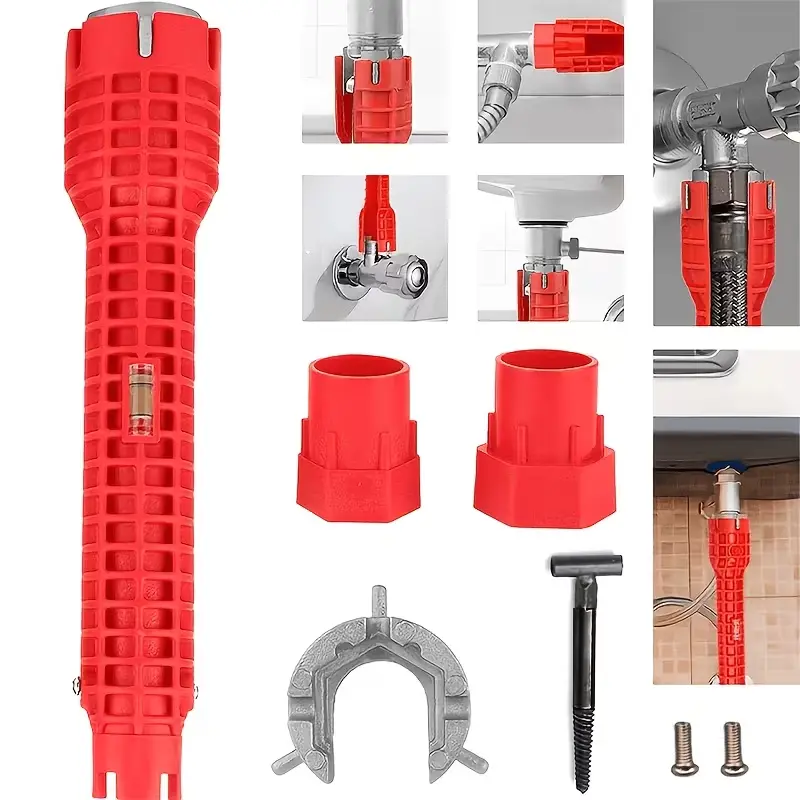 8-In-1 Sink Faucet Installation And Repair Tools, Versatile Non-Slip Wrenches for Faucets, Suitable for Both Bathroom And Kitchen Plumbing