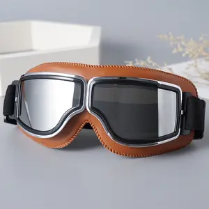 Motorcycle riding glasses Harley wind retro helmet goggles windproof sand electric car half helmet helmet breathable