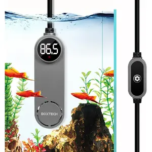 Small Fish Tank Heater - Mini Aquarium Heater, 50w Submersible Turtle Heater with Adjustable Temperature External Controller for 3 to 12 Gallon Betta Aquarium Tanks