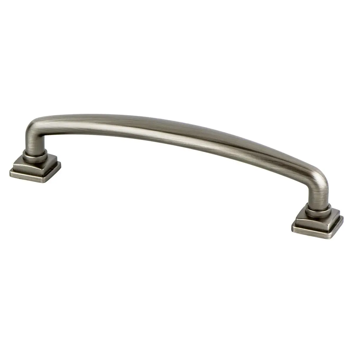 Berenson Tailored Traditional Door Hardware Pull - 128 mm Center-to-Center (CC), Vintage Nickel Finish
