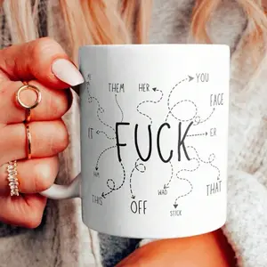 Funny White Ceramic Coffee Cup, Double-Sided Printing, Washable Reusable Coffee Mug, Birthday Present, Coworker Gag,  Retired Mug, Unique Gifts For Him Her