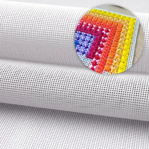 Needlepoint Canvas 20" X 18" 14-Mesh White Embroidery Blank White Cloth