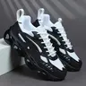 Men's Lightweight Running Shoes Breathable Low Top Sports Sneakers Shock Absorbing Rubber Sole Casual Training Shoes Fitness Running Shoes