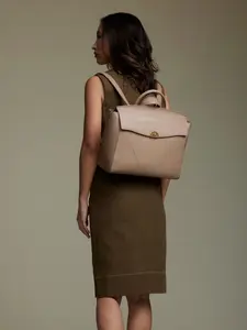 OLEADA Wavia Bag - Fits up to 14" Laptop, Laptop-friendly Backpack-Purse, Convertible Leather Backpack Lightweight Water-resistant Multi-Function Crossbody Bag Shoulder Bag Trolley Passthrough Travel Bag