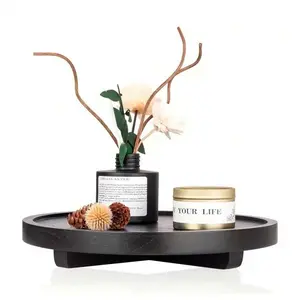 Wooden Decorative Tray for Bathroom Kitchen Living Room, Bathroom Decor Supplies, Soap Scented Tray, Stylish Storage Solution, Perfect for Home Organization