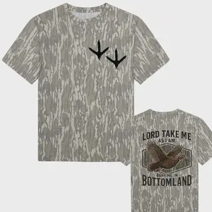 Lord Bury Me In Bottomland Shirt, Mossy Oak Wash Camo Tee, Vintage Hunting Shirt for Dad, Outlaw Hunter Gift 2026, Unisex Camo Top
