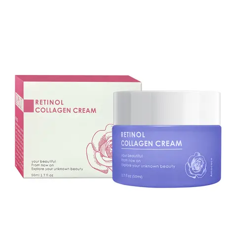 Retinol Rose Collagen Neck Cream - Alcohol-Free Beauty Product for Adults, Nourishing, Firming, Smoothing, Cleansing Moisturizer for Delicate & All Skin Types, Deep Hydrates, Lasting Hydration, Easy Absorption for Silky Radiant Skin