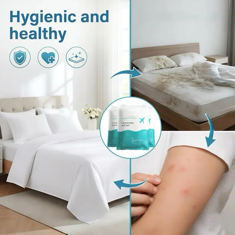 Disposable Bed Sheets For Hotel Beds Hospital Business Trips Spa House Guests