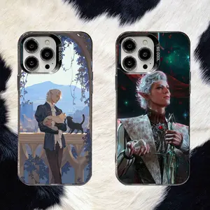 B-Baldurs Astarion Gate 3 BG3 Phone Case For iPhone 17,16,15,14,13,12,11,8,7,Pro,Max,Plus,Mini,XS,SE Anti Fall Black Matte Hard