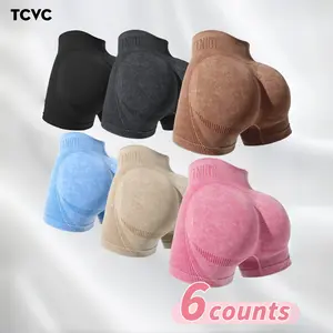 TCVC Women's Letter Print HighWaist Athletic Sports Shorts Breathable Comfortable High Stretch Yoga Shorts Gym Shorts Ladies Sportswear for Indoor Outdoor Wear gym short shack seamless high-waisted lady streetwear scrunch bum biker highwaisted biker short