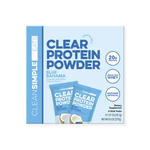 Clear Protein Powder: Blue Bahama (8 Single Serving Stick packs)