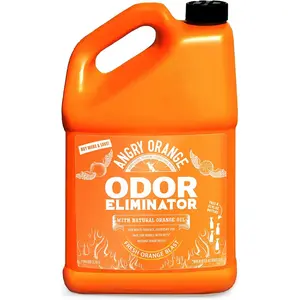 Angry Orange Pet Odor Eliminator for Dog and Cat Urine, Carpet Stains, and Strong Smells – Citrus Cleaner with Natural Orange Oil – 1 Gallon