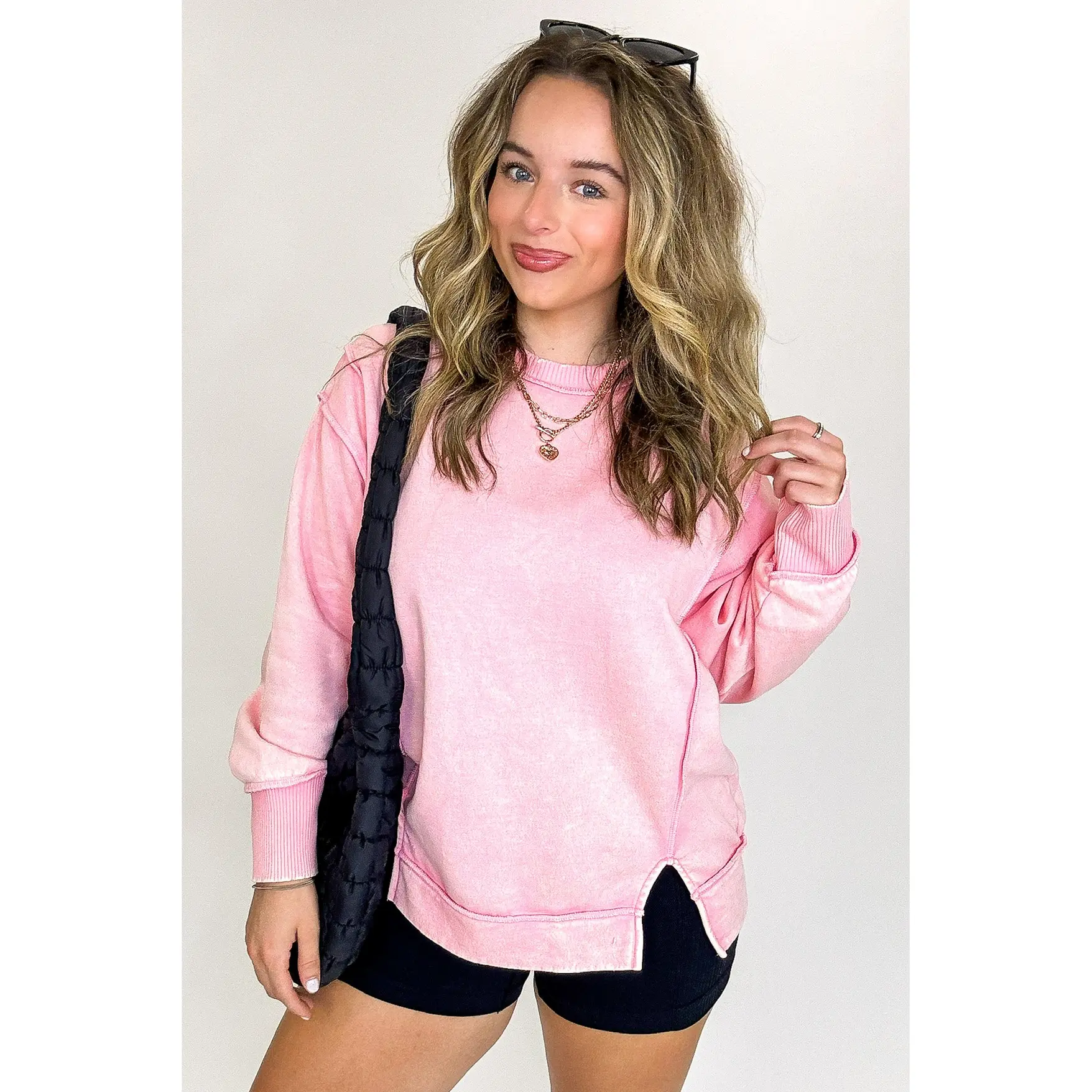 Lounge Life Acid Wash Sweatshirt