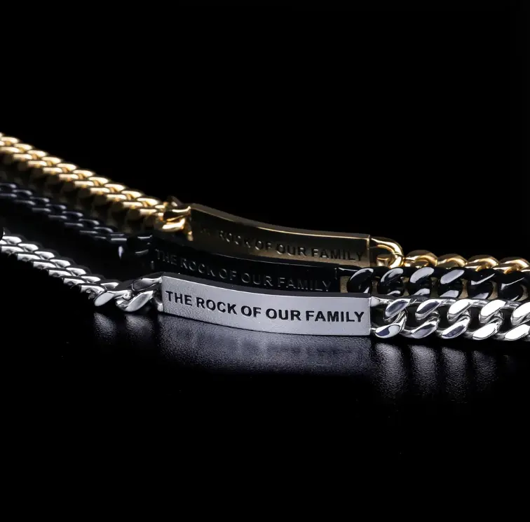 Chain bracelet engravings Engravings collections MEN