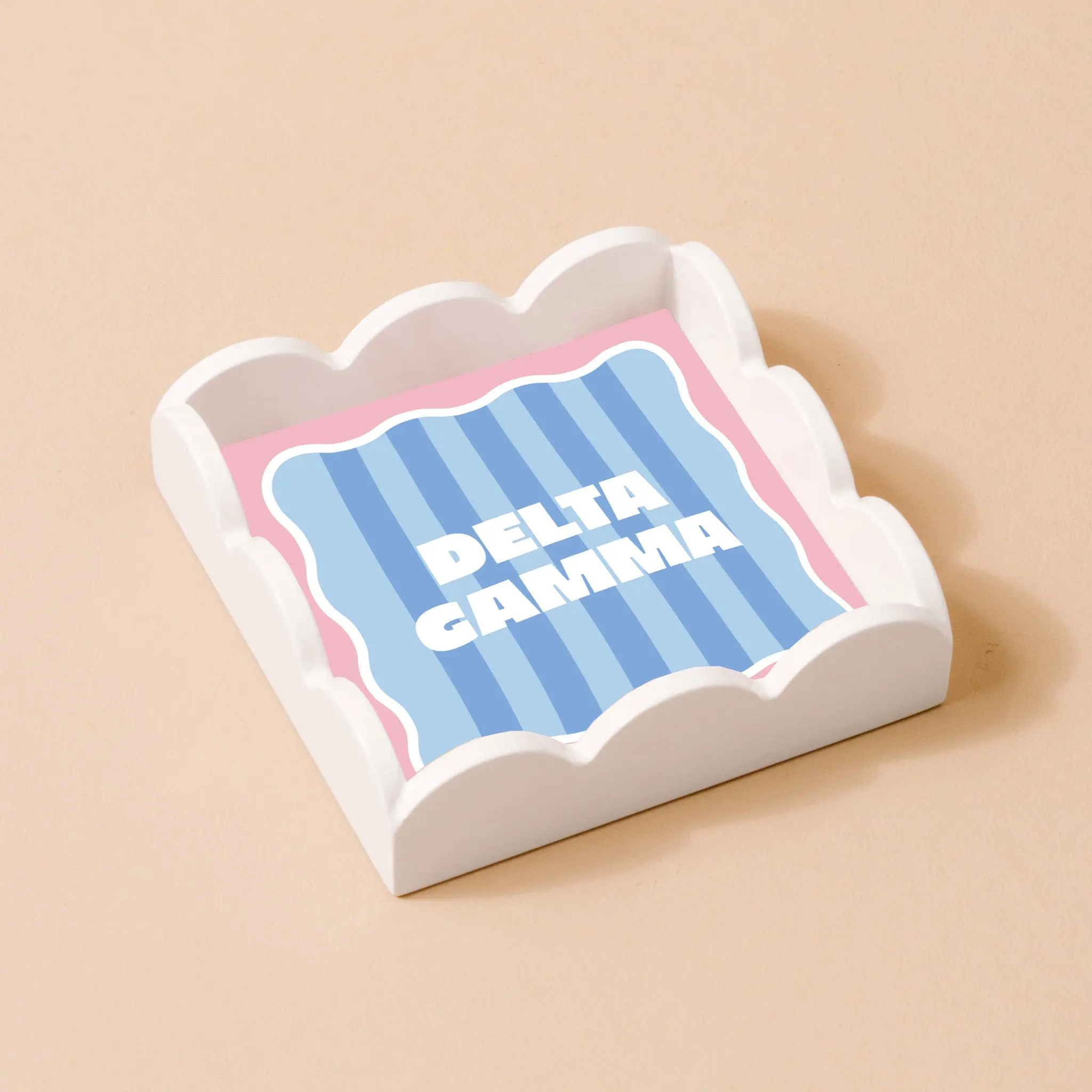 Delta Gamma Scallop Trinket Tray