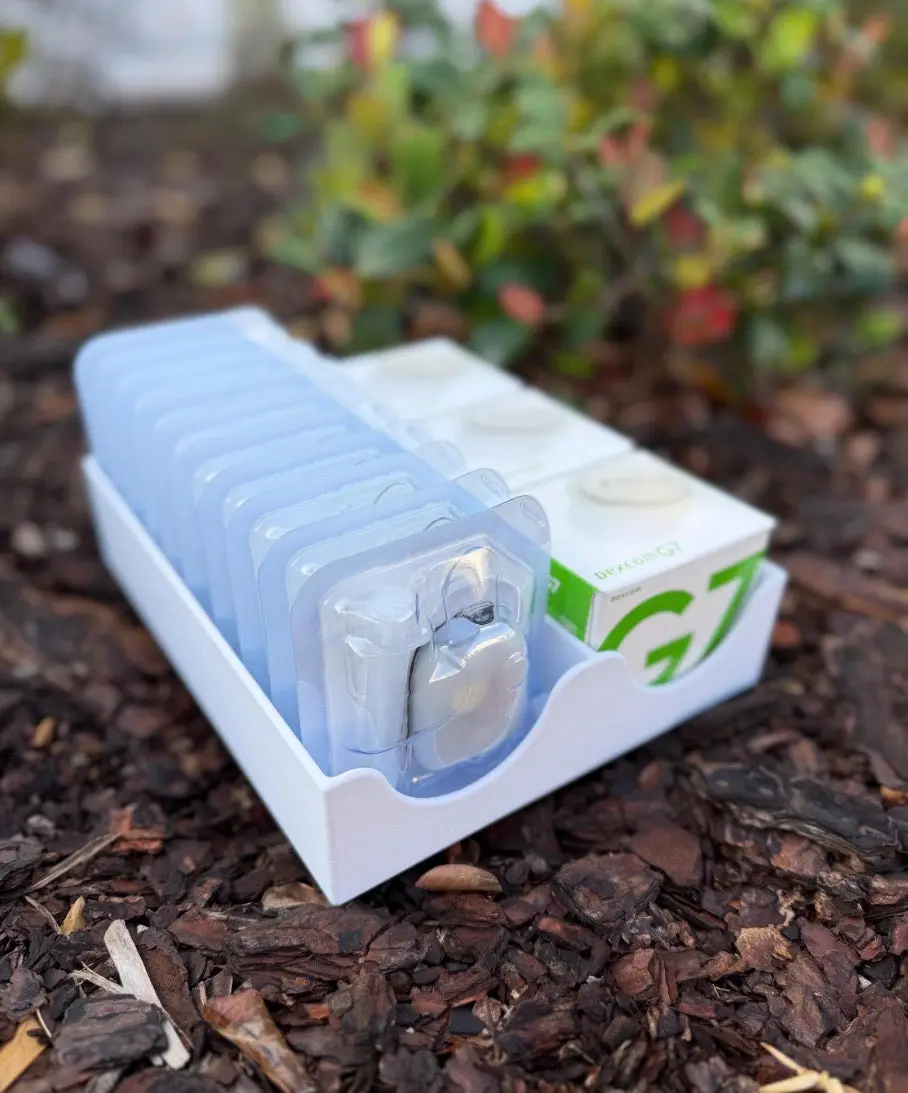 3D Printed Dexcom G7 & Omnipod 5 Organizer | Diabetes Supply Storage Medical Organizer