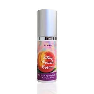 Silky Peach Cream by Parlor Games | Bioidentical Estriol Cream for Women | Gentle Support for Menopause Dryness | 2-Month Supply
