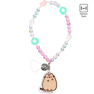Pusheen the Cat Beaded Charm Mobile Phone Wrist Strap - Pusheen