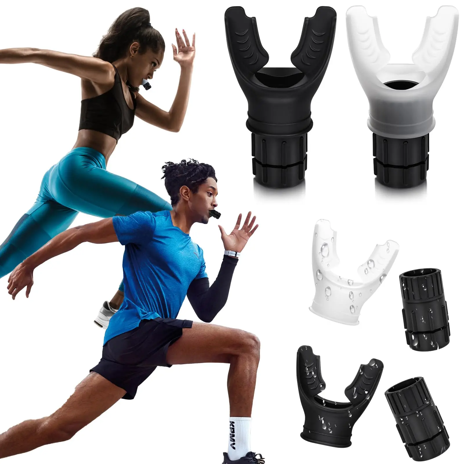 2026 Upgraded Pure Silicone Breathing Trainer - Adjustable Resistance, Ergonomic Design, Compact Portable Gymnastics Equipment for Fitness Enthusiasts, Easy Cleaning, Individually Packaged Skincare Tool (Beauty & Personal Care, Versatile Usage), Swim & Fi