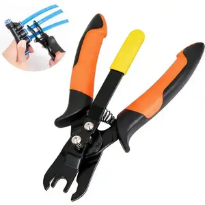 Air Hose Connector Removal Tool, One-Hand Operation Quick Release Pliers, Compact Push-to-Connect Fitting Disconnect Tool for Automotive Pneumatic Air Line Repair, PVC Compatible automatic