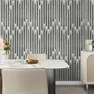 Vertical Striped Self-Adhesive Decorative Wallpaper Roll, Waterproof, Easy to Remove, Home Decor, Living Room Bedroom Kitchen Cabinets