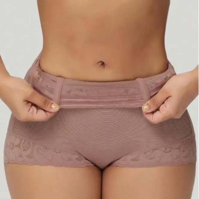 1pc--Women's Shapewear Shorts, Low Rise Tummy Control Butt Lifter with Non-Slip Lace Trim, Smooth Spandex Hip-Shaping Fabric for Everyday Wear Black Basic