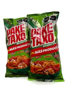 2 bolsas Paketaxo Botanero (70g c/u) | Mexican Mix PAKETAXO Botanero 2-Pack (70g Each) – Spicy Assorted Chips Bundle, Imported from Mexico (TAMAÑO MEDIANO)
