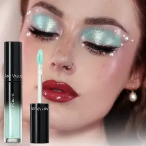 Art Value Liquid Eyeshadow, Pearl Burst Flash, Closed Eye Makeup, Mermaid Tear Makeup, Eye Shadow