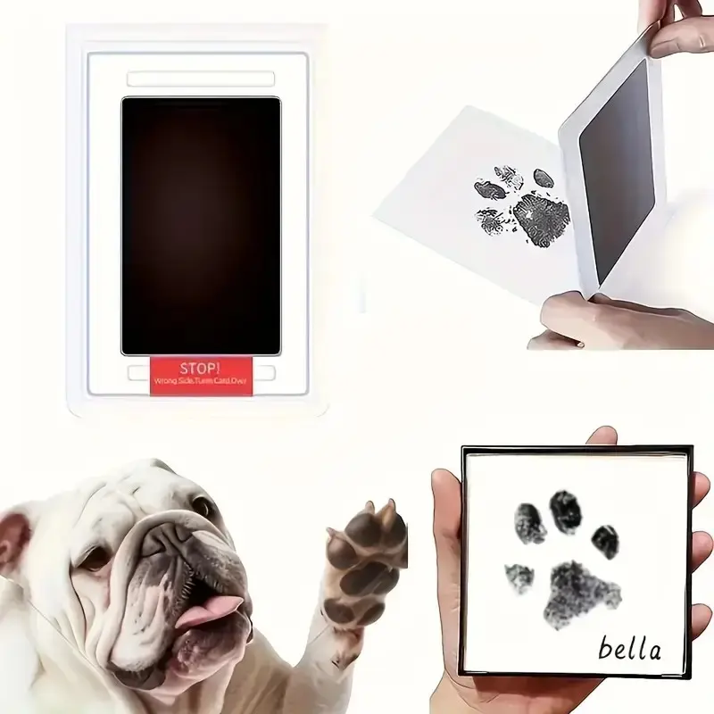 Perfect Pet Memorial Gift, Inkless Paw Print Tray, Capture Your Dog/cat's Unique Footprints, Permanent Keepsake, Ideal for Pet Owners
