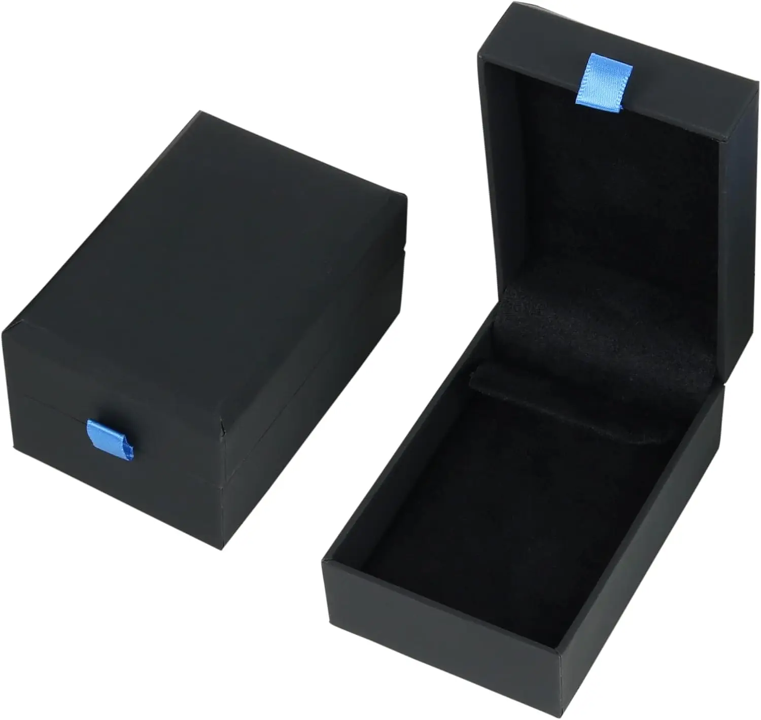 Earring Necklace Bracelet Jewelry Gift Box Black 2-Pack