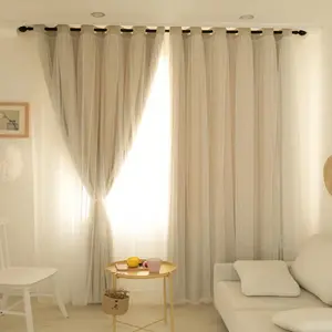 1 Count Blackout Curtain, Girls' Room Drapes, Dual-Layer Design, Bedroom Living Room Balcony Window, Cozy Home Decor, Bedroom Curtains Arch