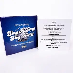 Sing A Song Sing Along 90's R&B Edition Classic Music Trivia Card Game Team