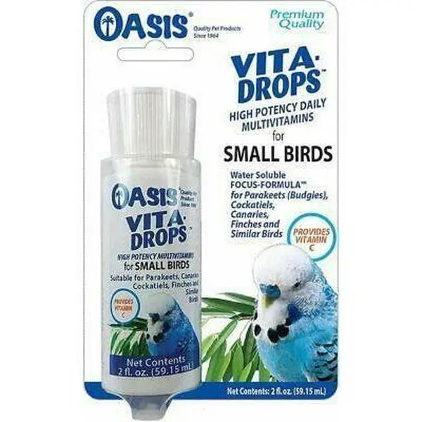 OASIS Vita Drops for Small Birds- 2 ounce liquid multivitamin