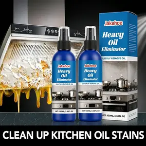 Kitchen Degreaser Cleaner Spray, Heavy Duty Multipurpose Grease Remover, Quick Dissolve Oil Stain Cleaner for Stove, Oven, Range Hood and Home Surfaces, No Residue Mild Formula Hand Friendly Scented Household Cleaning Spray