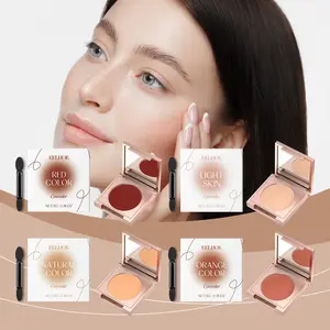 EELHOE Concealer Cream, Lightweight Smooth Flattering Finish, Long-Lasting Flawless Clear Coverage, Natural Spot Camouflage, Facial Powder Puff Included