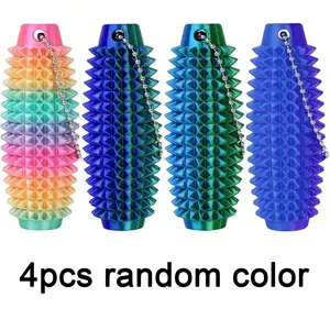 Adult Anxiety Relief Toys Set, Painful Stimulation Tools, Focus Keychain, Skin Scratching, Pressure Relief Gift (random Colors), Sensory Fidget Keychain, Stress Relieving Accessory