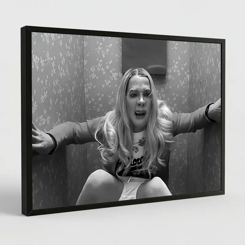 Modern Black And White Comedy Movie Poster Wall Art Vintage Hollywood Glamour, Indoor Use