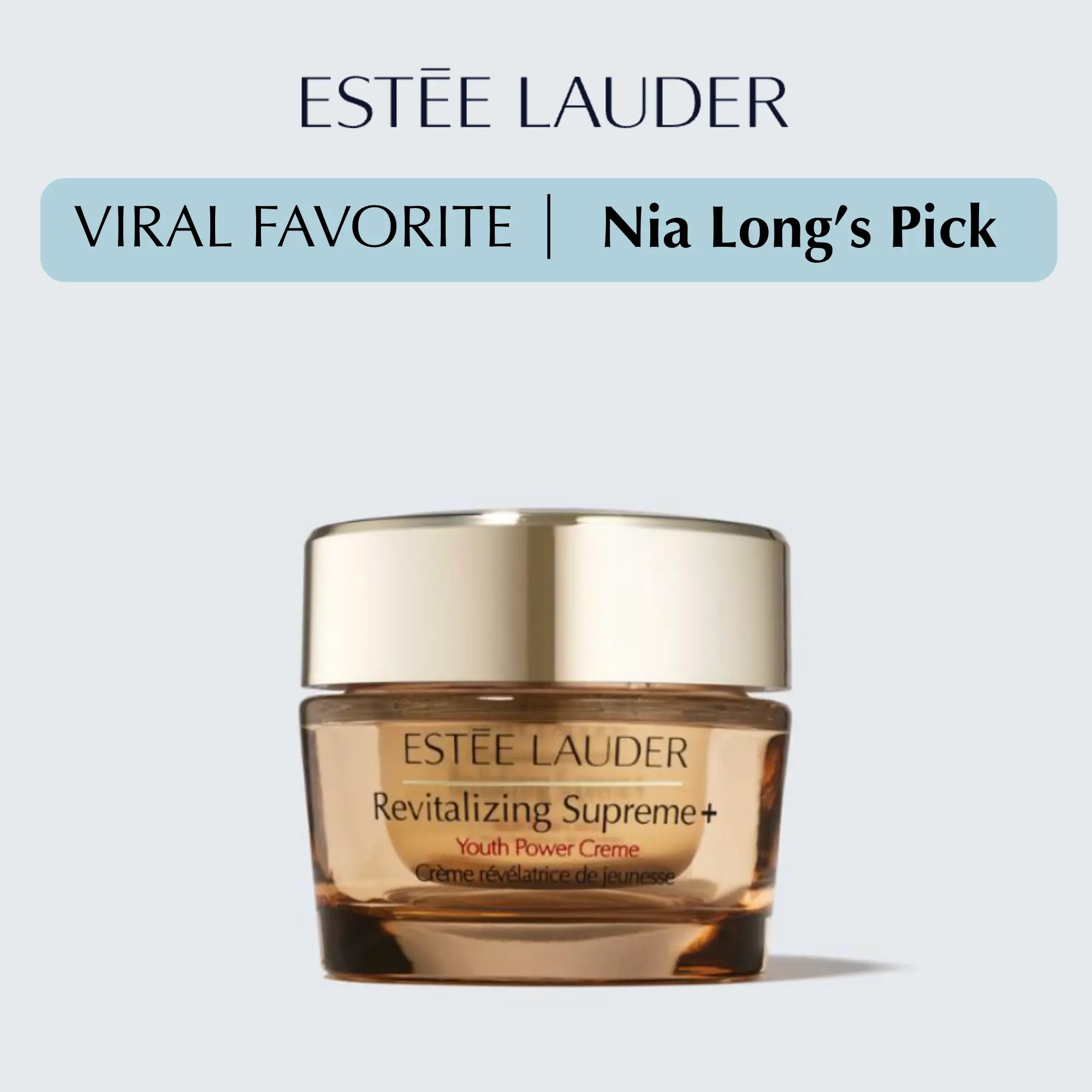 Nia Long Viral Neck Cream - Revitalizing Supreme + Youth Power Creme | Estée Lauder