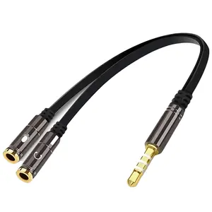 3.5mm Y Splitter Cable, Audio & Microphone Adapter, Stereo Female To Male Adapter, Compatible with Xbox, PS4, Switch, Smartphone, Laptop, Accessories