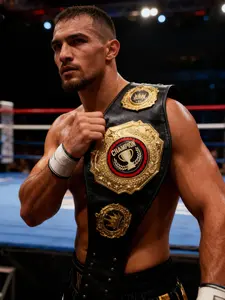 World Heavyweight Champion Realistic Award Belt, Championship Waistband Texas T Knot Belt, Rated R Spinner Belt for Collectors, Bling Western Belt