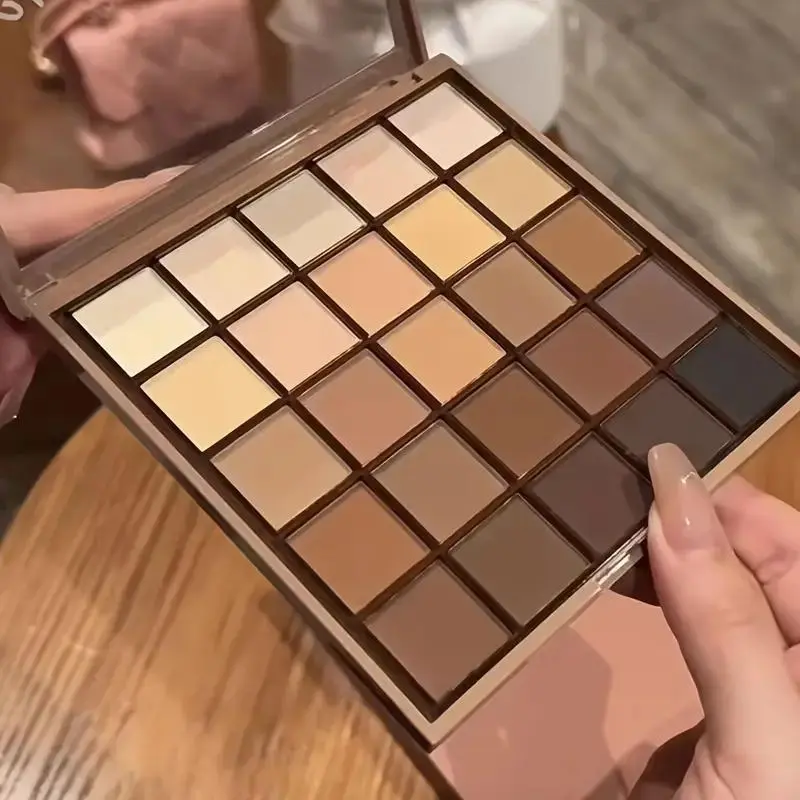 25-Color Eyeshadow Palette, Matte and Glitter Eye Shadow Palettes, Shimmering Highly Pigmented Eye Shadow Makeup Products for All Styles and Occasions, Enhance Eye Makeup, Highly Pigmented Palette, Cosmetic