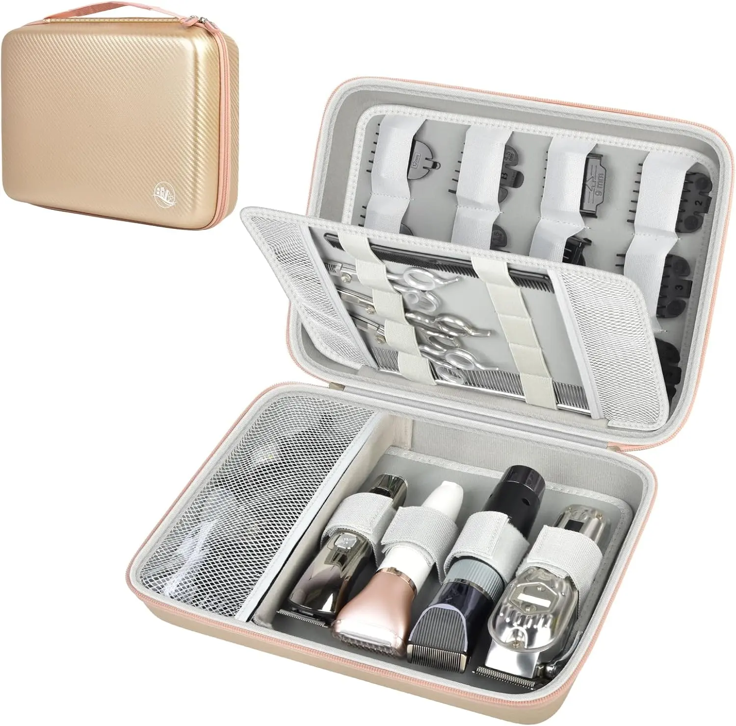 Hard Travel Case for Hair Clippers, Hair  Barber Supplies Organizer Bag, Trimmer Storage Holder for Ufree/for Wahl/for Andis Men Razor Guard  Kits -