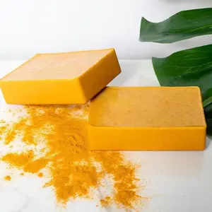 BISUTANG 》3PCS Turmeric Lemon Kojic Acid Soap Bars – Plant-Based Face & Body Cleanser, Suitable for Most Skin Types, Everyday Mild Care