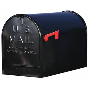 Solar Group Inc  Black Jumbo Size Rural Mailbox